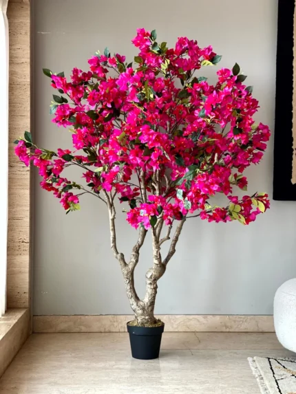 Artificial Pink Bougainvillea Plant - 6 Feet