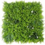Snowy Fern UV Resistant Artificial Vertical Wall Garden Tile – 1 mtr x 1 mtr